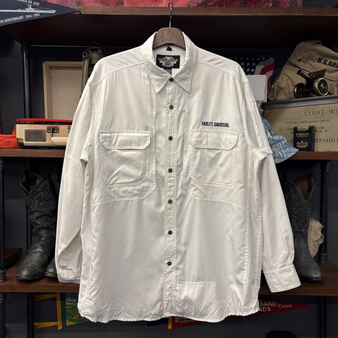 00s 할리데이비슨 유틸리티 라이더 셔츠 히든포켓 라이딩기어 N734 상품이미지1