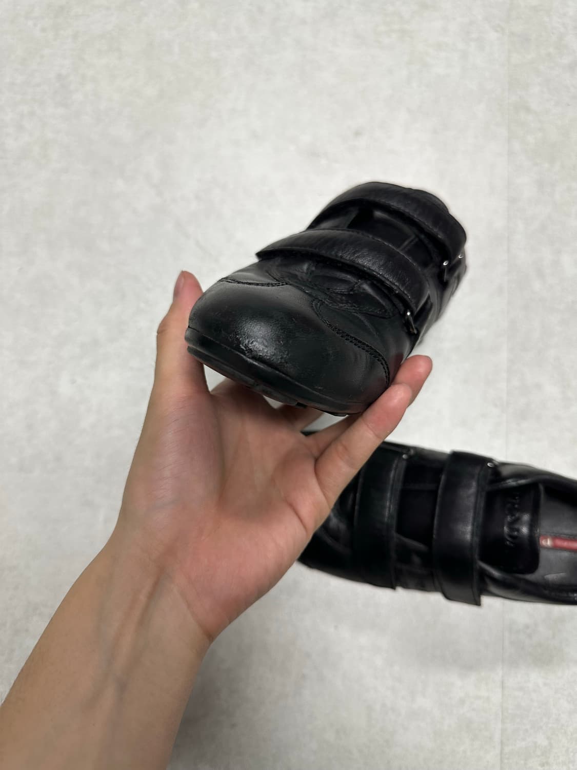 프라다 스포츠 레더 벨크로 상품이미지5