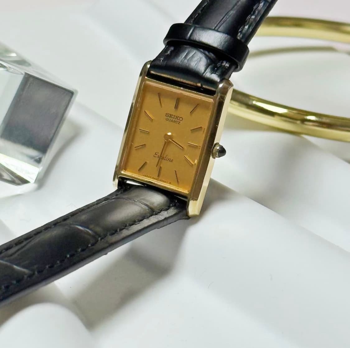 세이코 빈티지 탱크 엑셀린 드레스 워치 상품이미지5