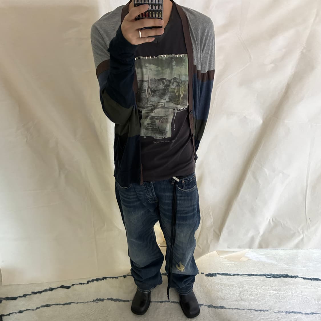 Kolor Multi-Tone  Color-Block Cardigan 상품이미지1