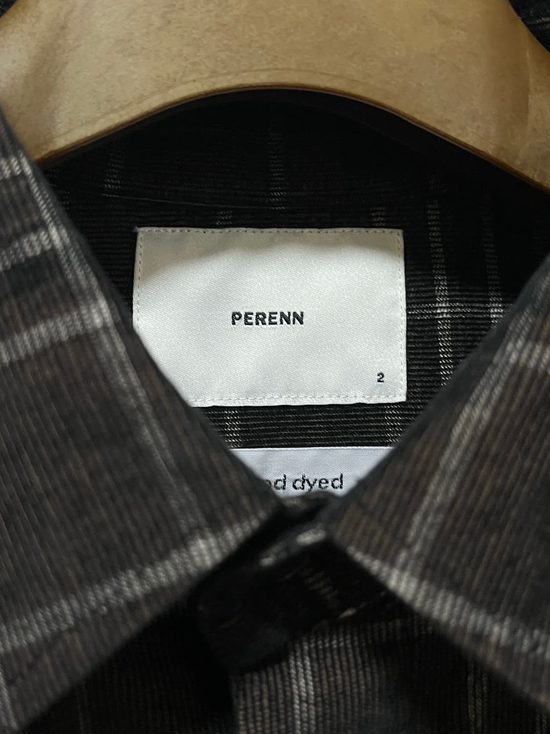 [2] 퍼렌 코듀로이 셔츠 블랙브라운 상품이미지4