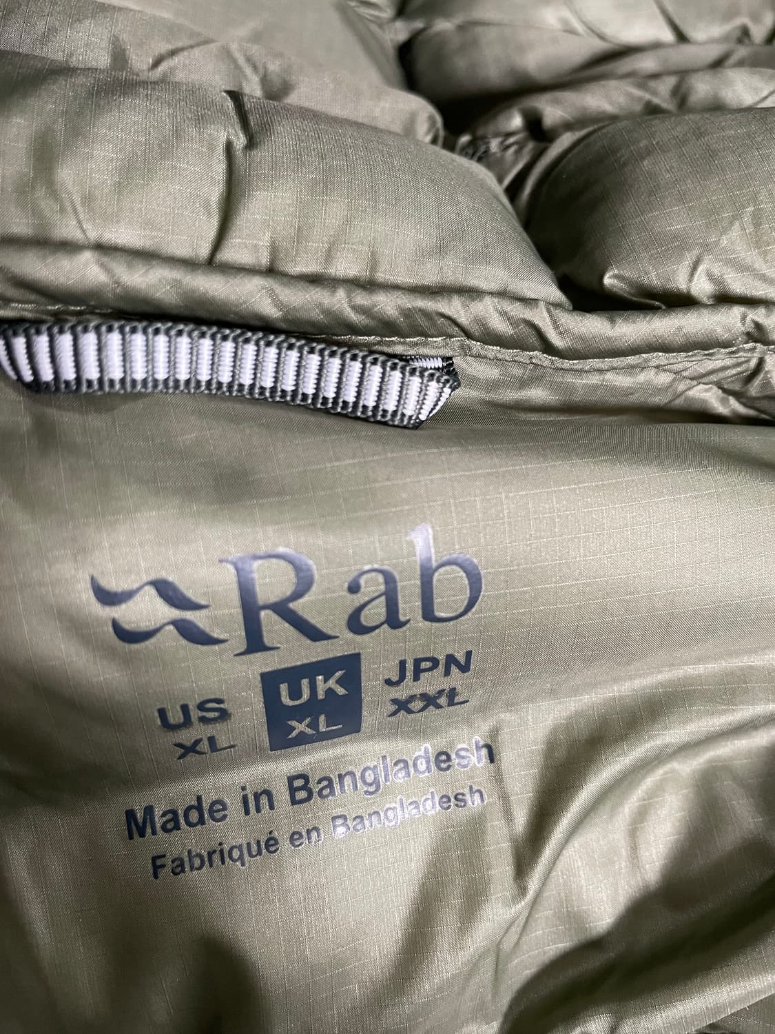 RAB 랩 씨러스 알파인 경량패딩 아미 XL 상품이미지3