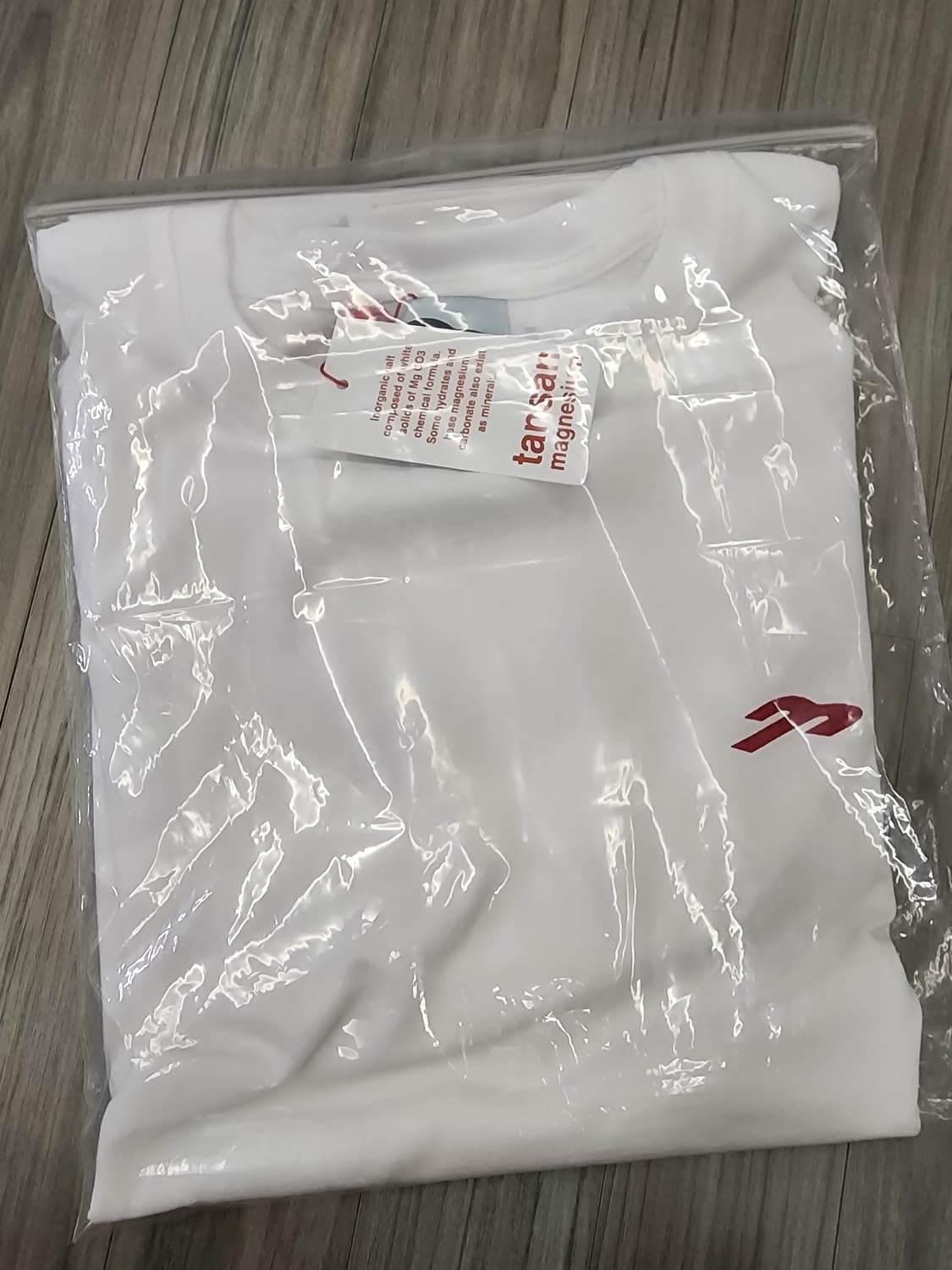 탄산마그네슘 롱슬리브 화이트/레드 맨 상품이미지3