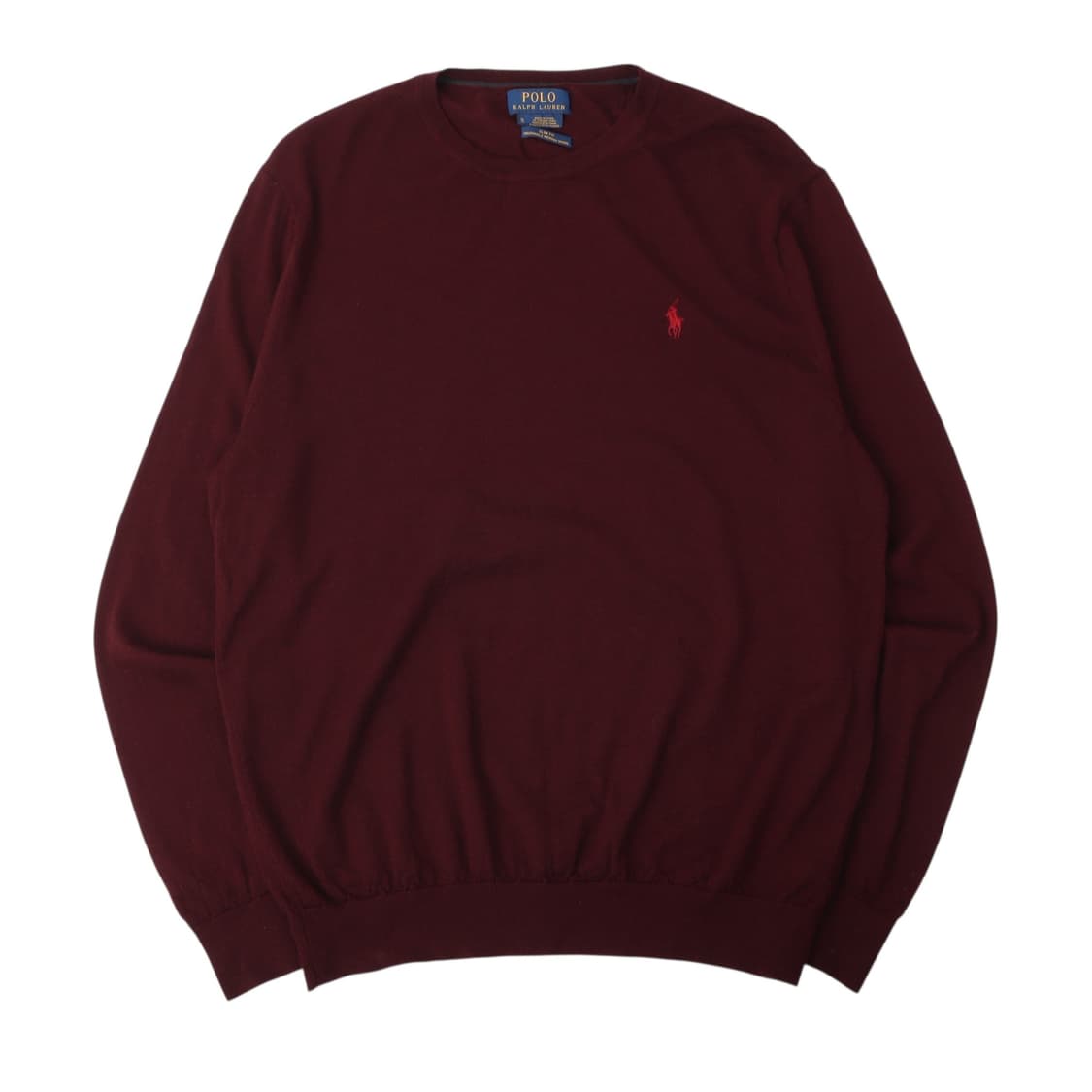 폴로 랄프로렌 버건디 워셔블 메리노울 니트 스웨터 상품이미지1