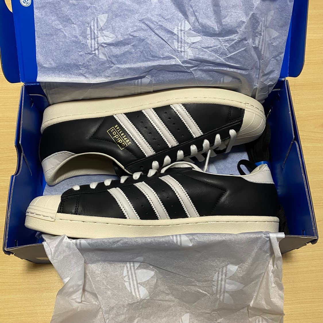 [275,280] 아디다스 슈퍼스타 빈티지 코어블랙 화이트 상품이미지1