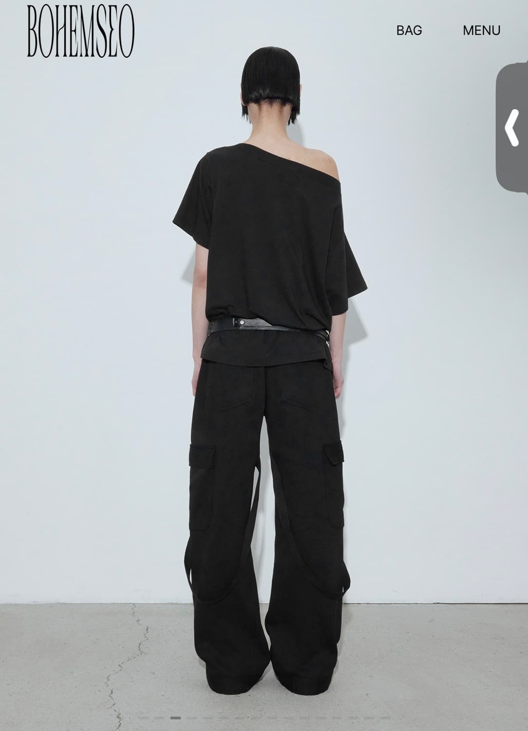 보헤미안서울) Hypnotic Boatneck T BK F 상품이미지2