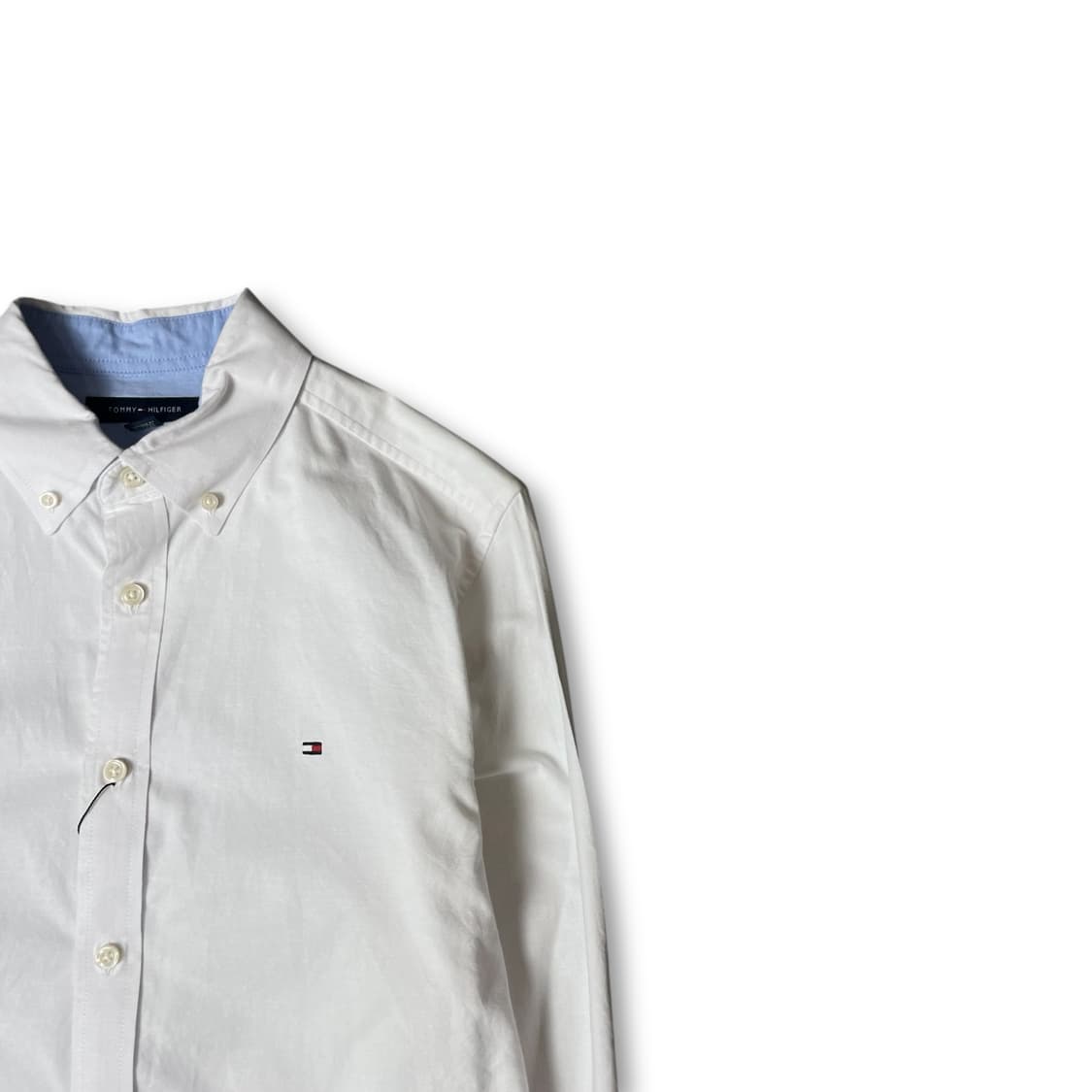 타미힐피거 미니로고 화이트 긴팔 셔츠 S 상품이미지2