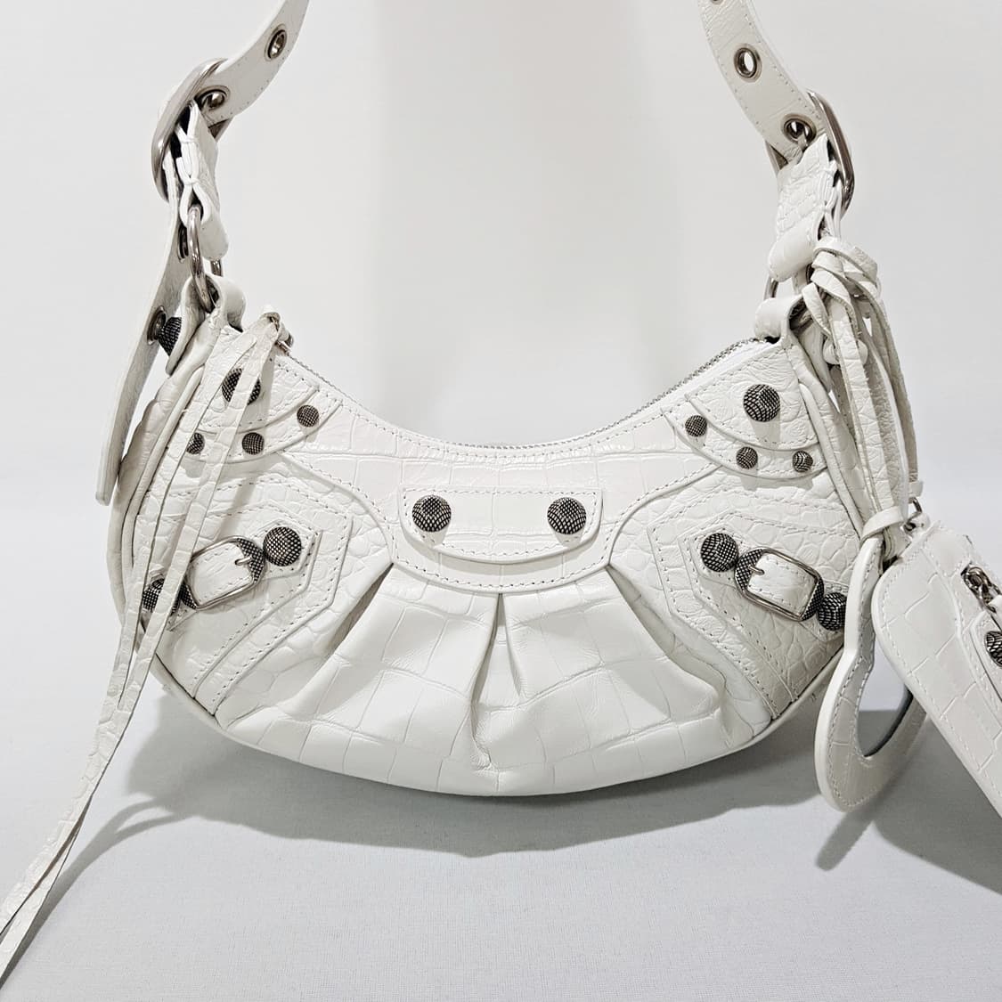 발렌시아가 크로커 패턴 르카골 숄더백 XS 상품이미지2