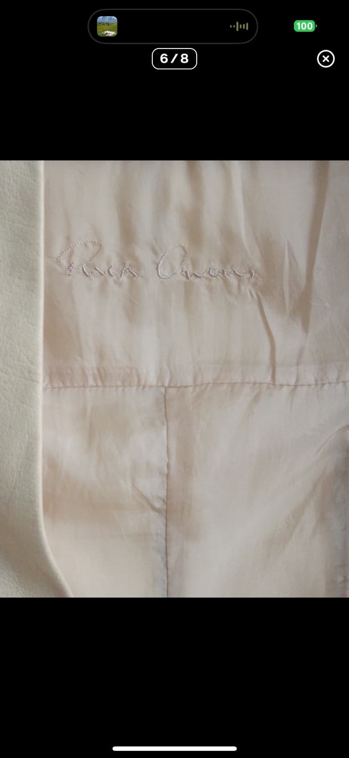 릭오웬스 olmar&mirta asymmetric 레더 블레이저 상품이미지6