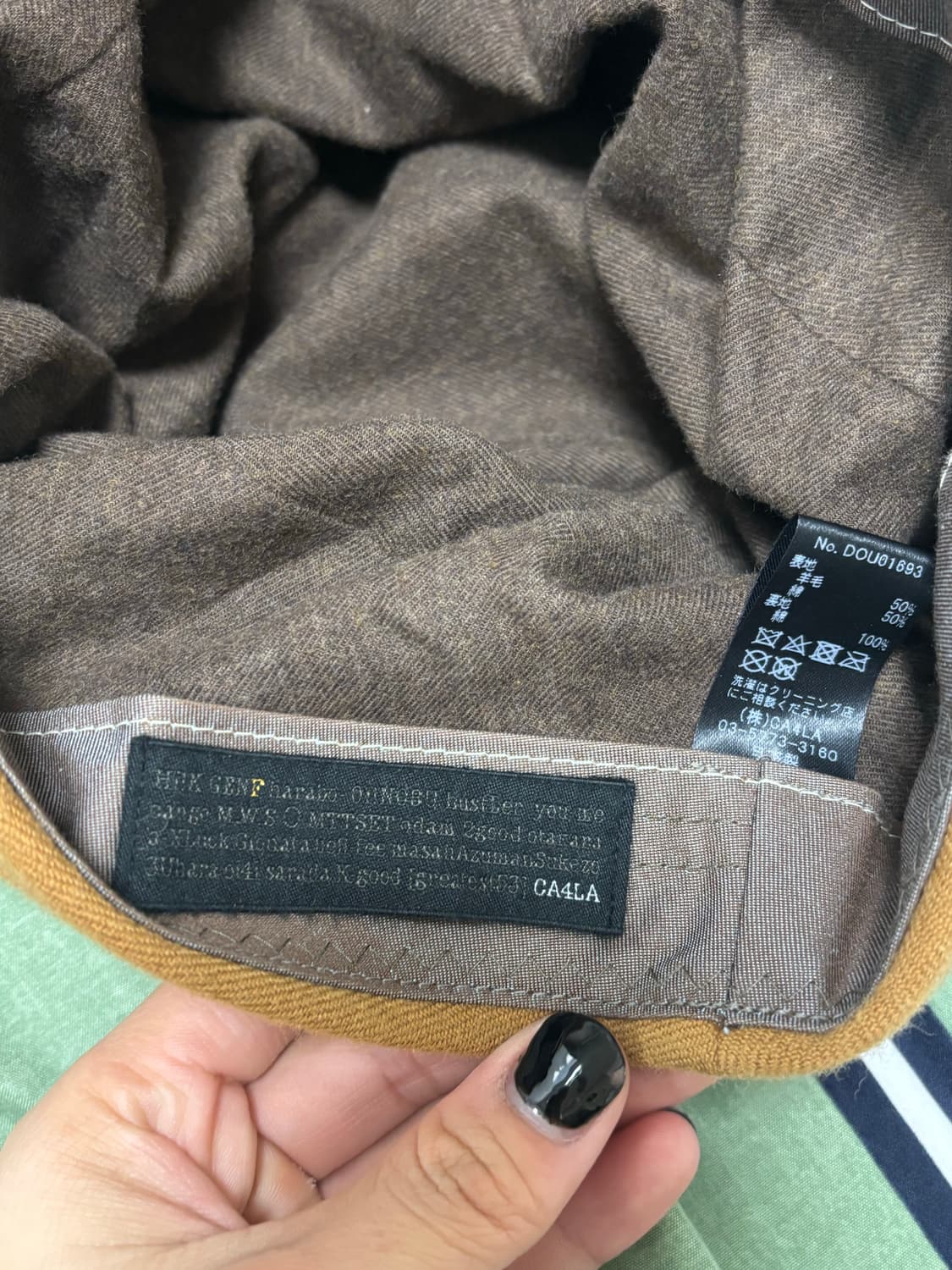 Ca4la 카시라 와이어 변형 워크캡 브라운 상품이미지5