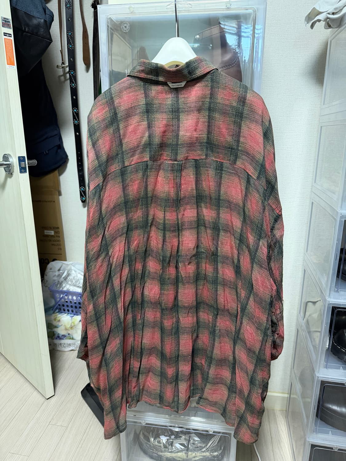 아워레가시 보로우드 빅 럼버체크 셔츠 50 상품이미지2