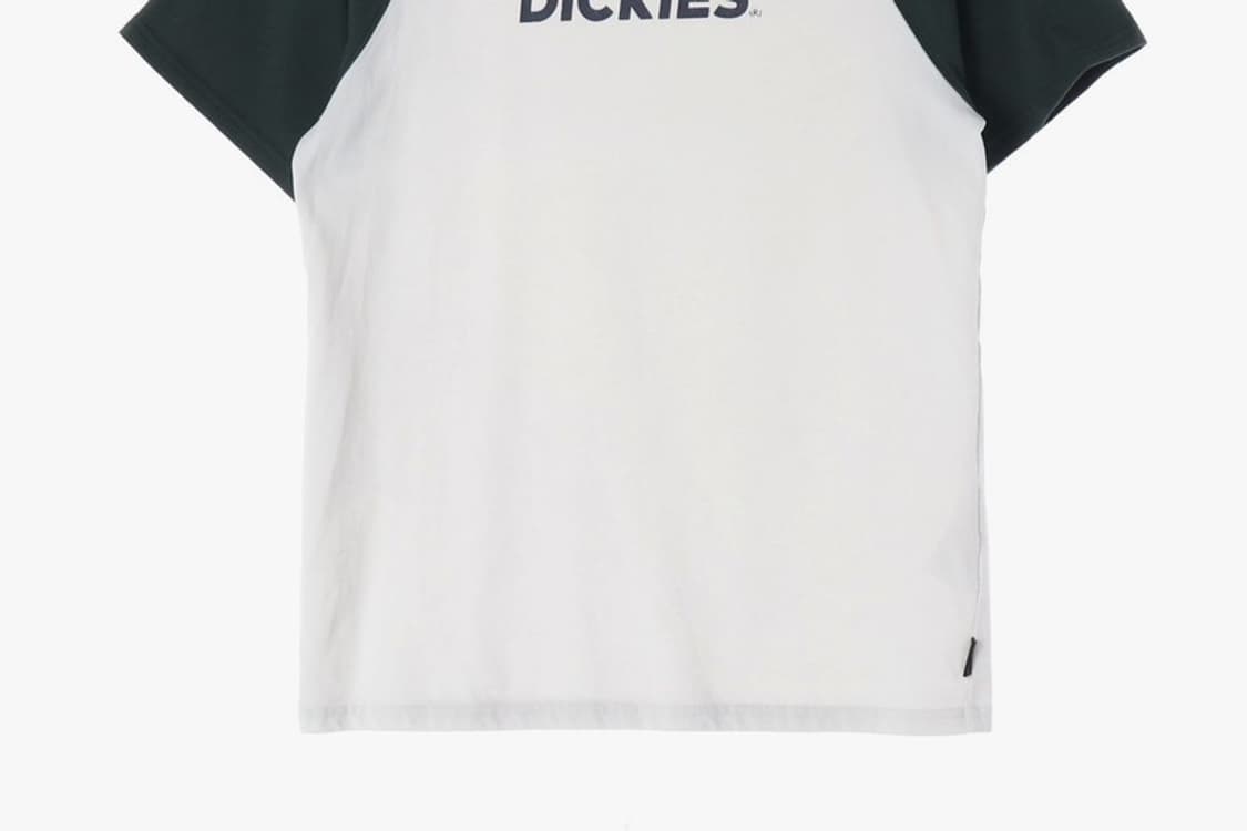 디키즈 로고 래글런 배색 반팔 티셔츠 S 상품이미지4