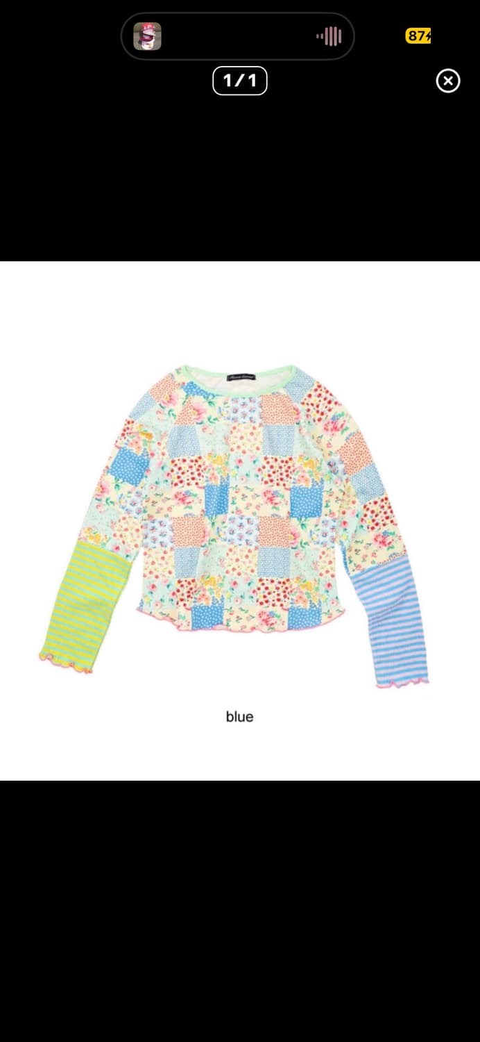 [구함]샵페어리 패치워크 탑 블루 구해요 상품이미지1