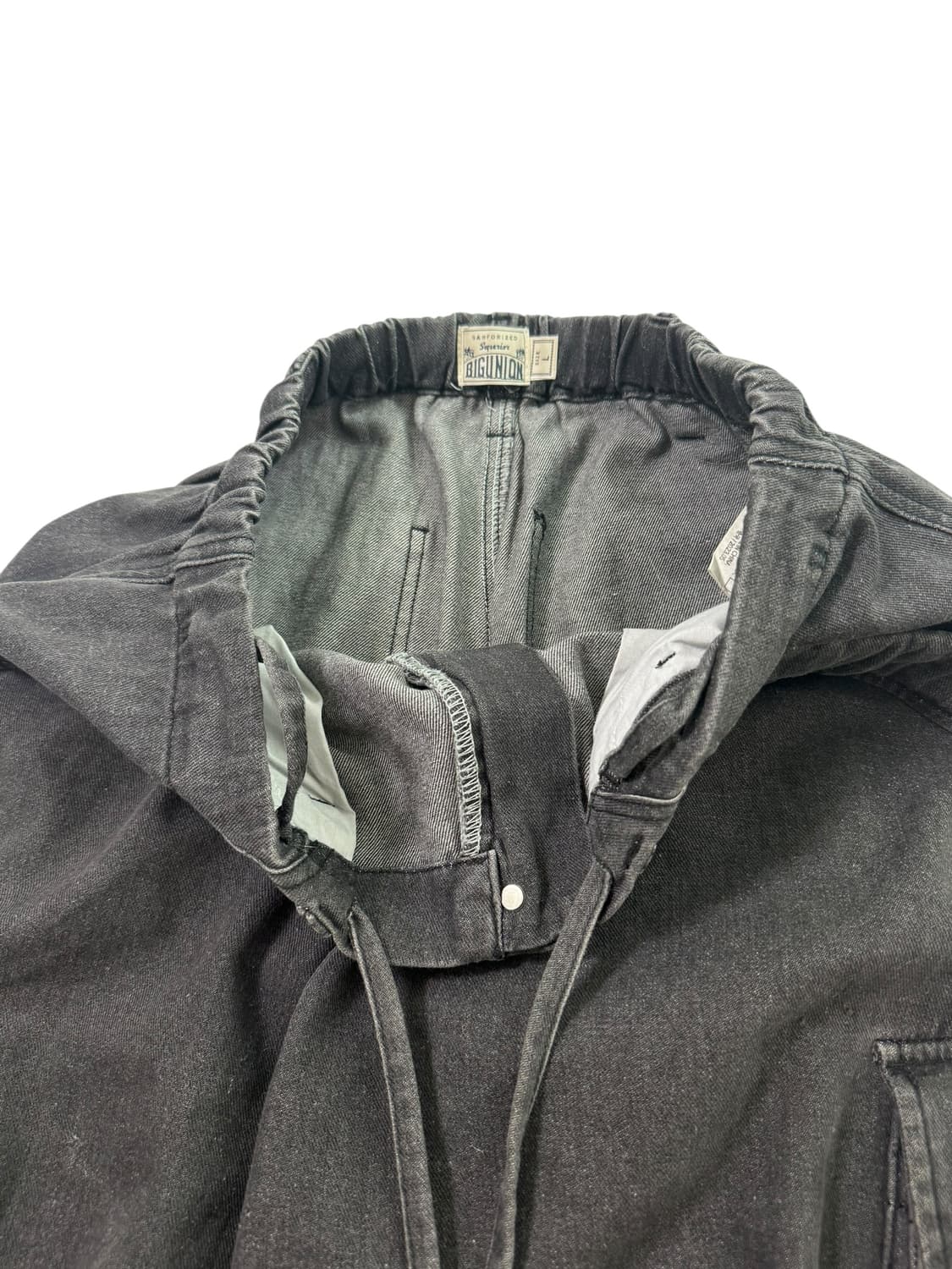 빅유니온 흑청 카고팬츠 상품이미지6