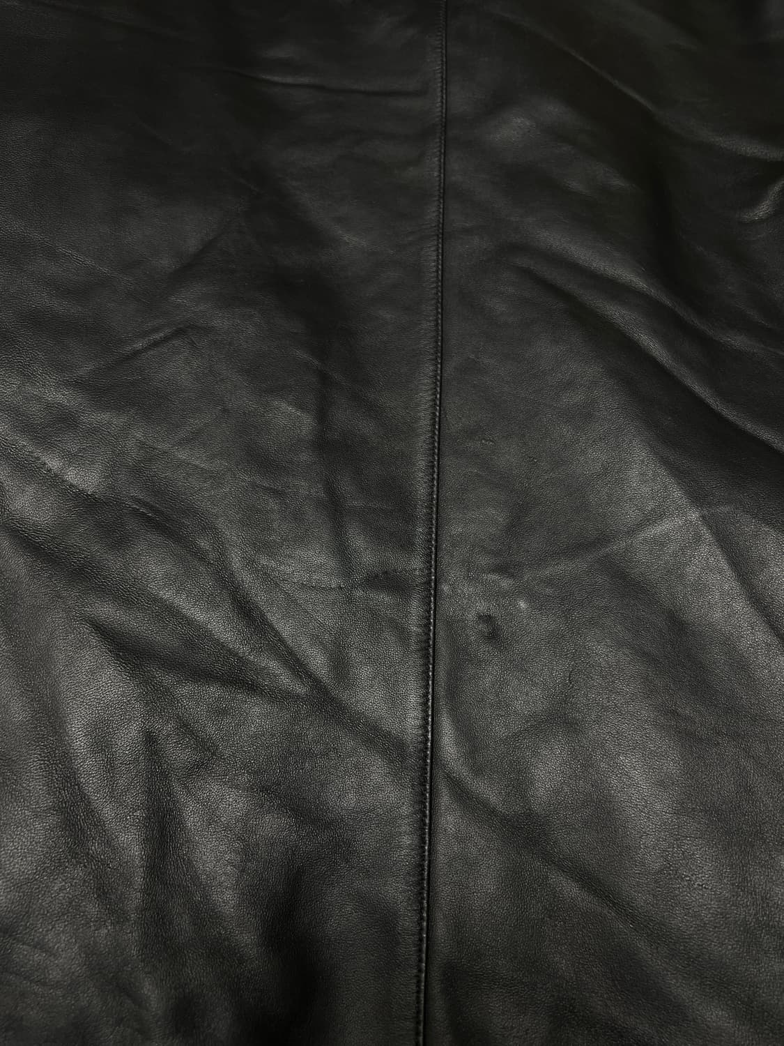 CEZANI 빈티지 양가죽 리얼레더 카코트 가죽자켓 블랙 XL 상품이미지4