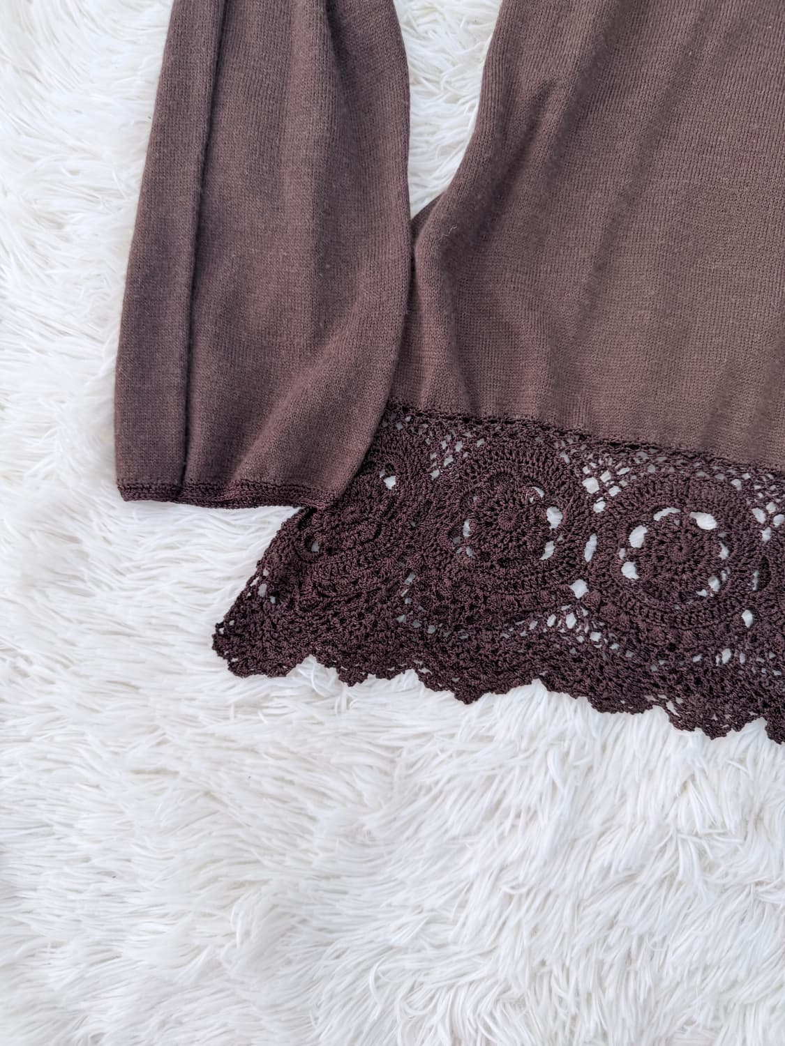 브라운크로쉐니트탑 상품이미지4