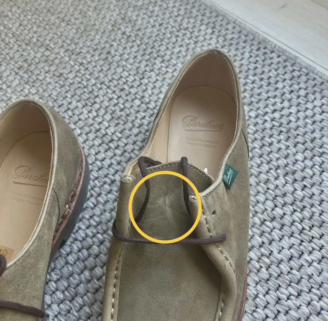 파라부트 미카엘 스웨이드 Vel Army 색상,EU40 사이즈 상품이미지6