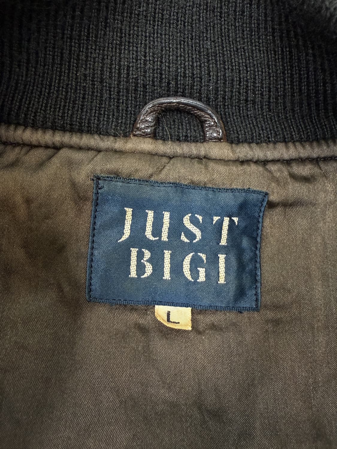 저스트비기 90s 울 레더 바시티 자켓 상품이미지5