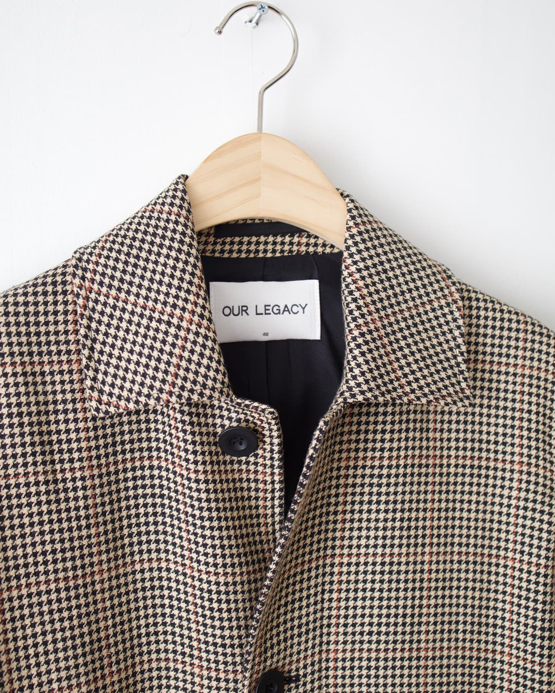 Houndstooth Classic Car Coat 후루츠패밀리