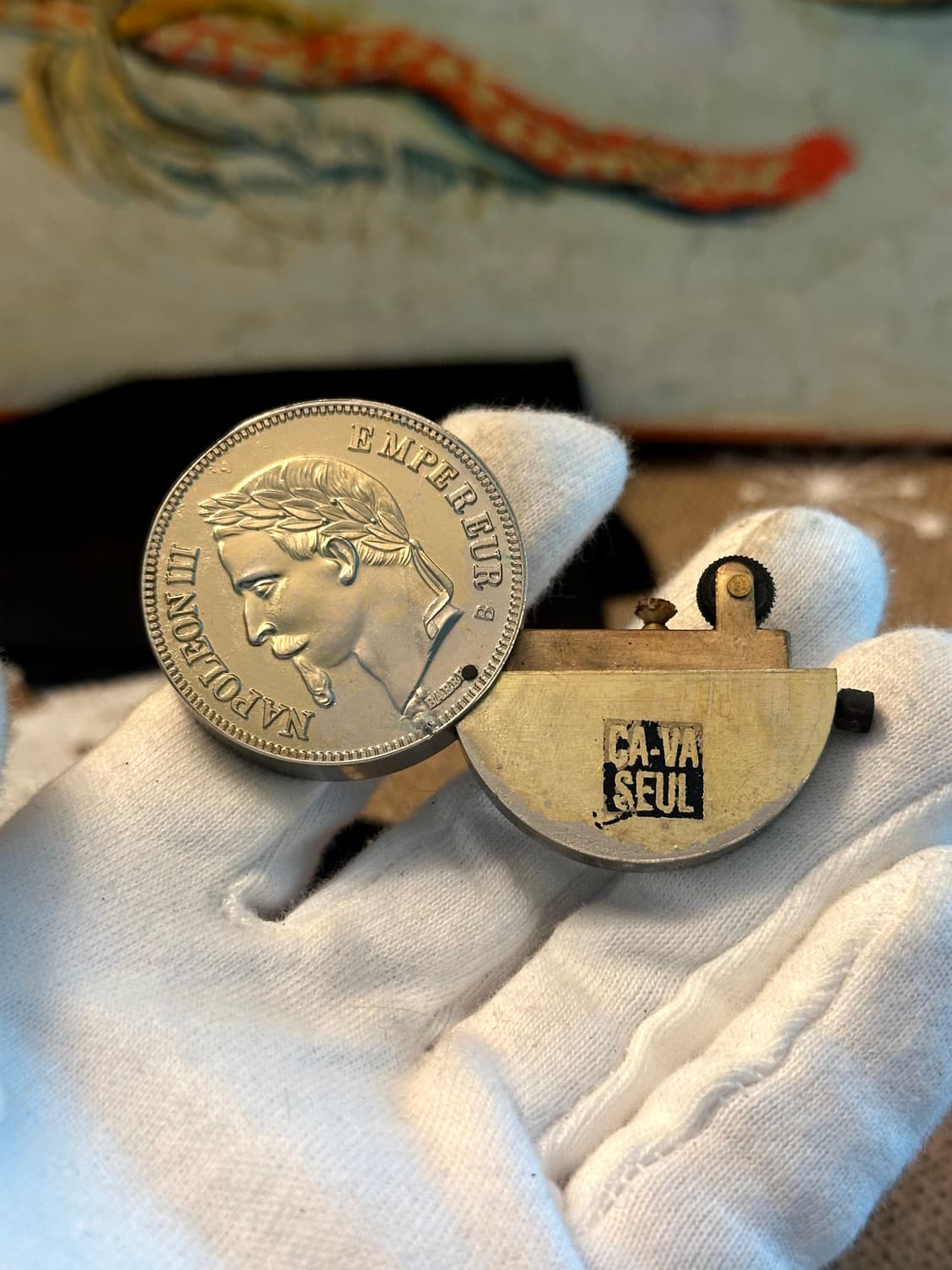 Unknown "5 Franc" lighter / 1950s~1970s 상품이미지6