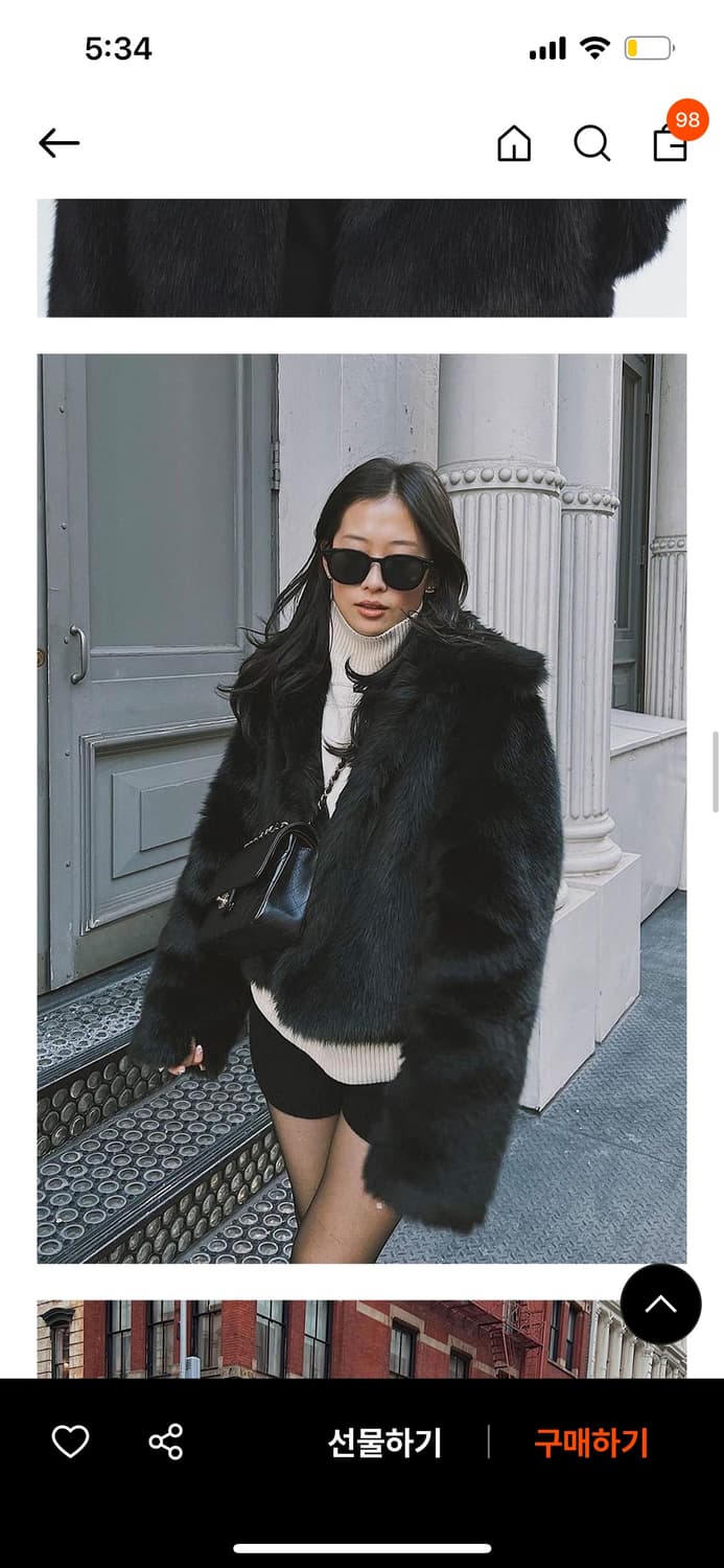 해브레스 HAILEE FAUX FUR JACKET BLACK 상품이미지4