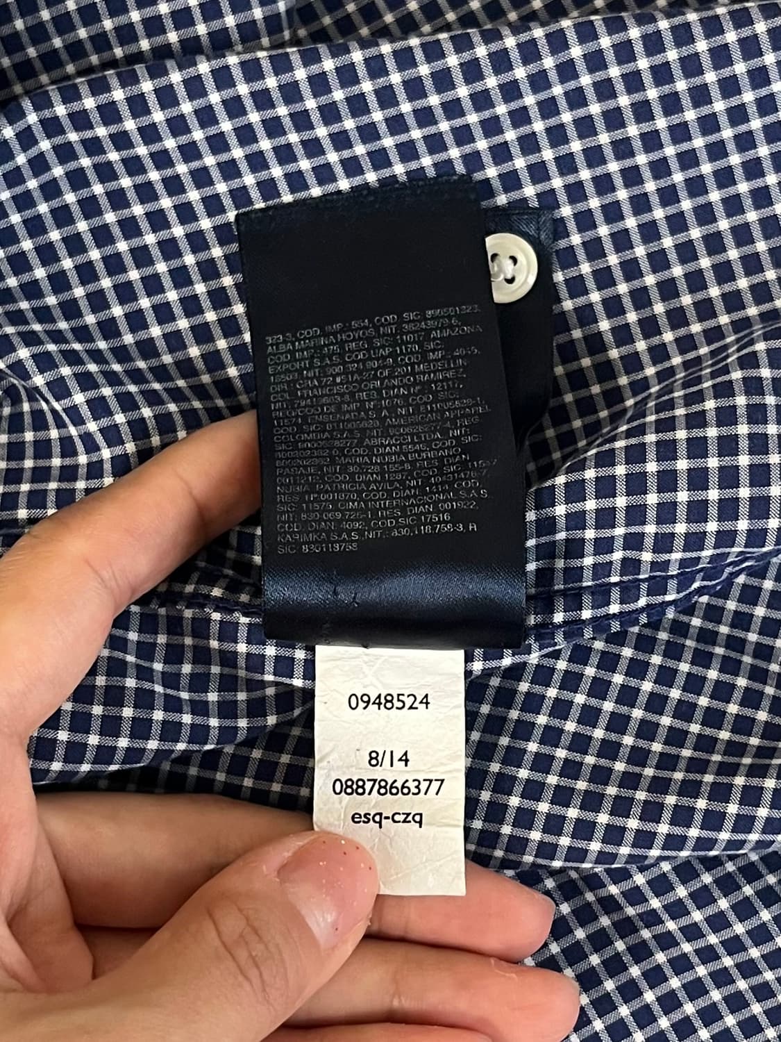 L) 타미힐피거 슬림핏 체크 셔츠 블루 상품이미지8