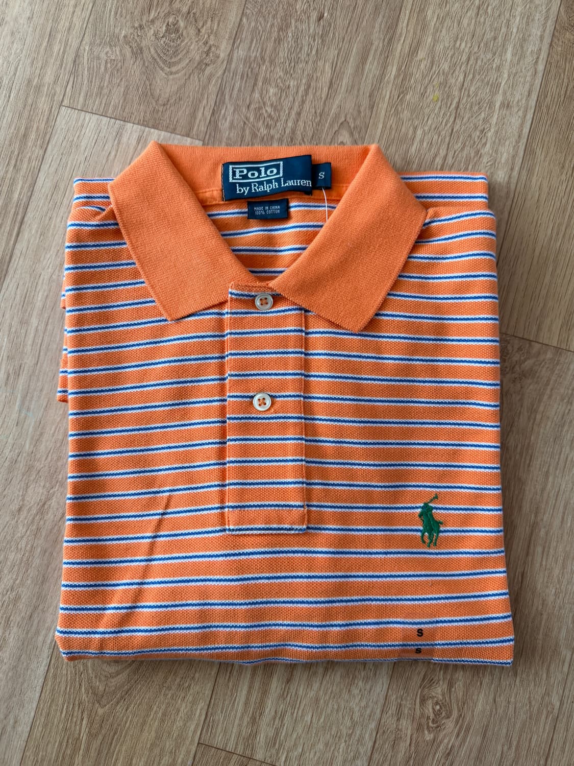 폴로 랄프로렌 스트라이프 반팔 카라티 S 상품이미지4