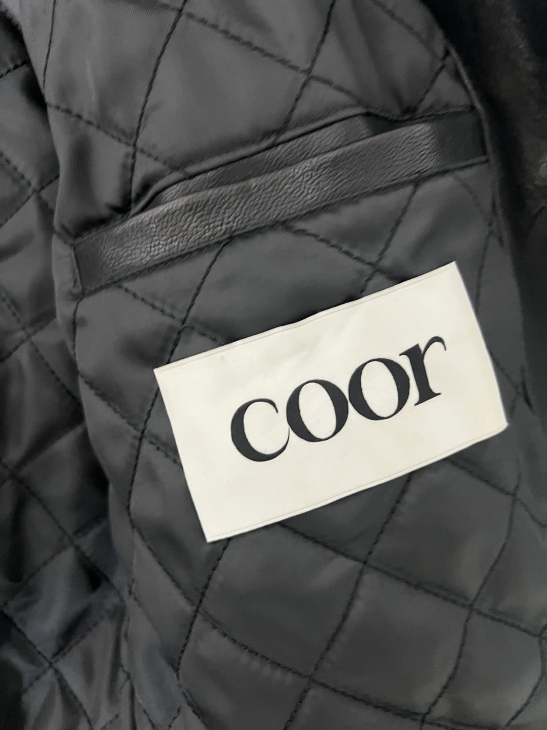 택포38) 쿠어 베지터블 레더 A2자켓 블랙 M 상품이미지3