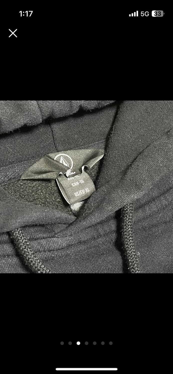 [VOLCOM] 블랙 로고 후드티 (XL) 상품이미지3