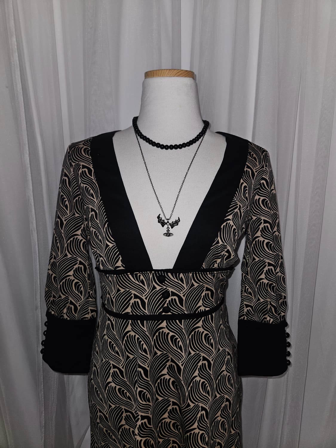 peyton place 빈티지 브라운라떼 원피스 상품이미지2