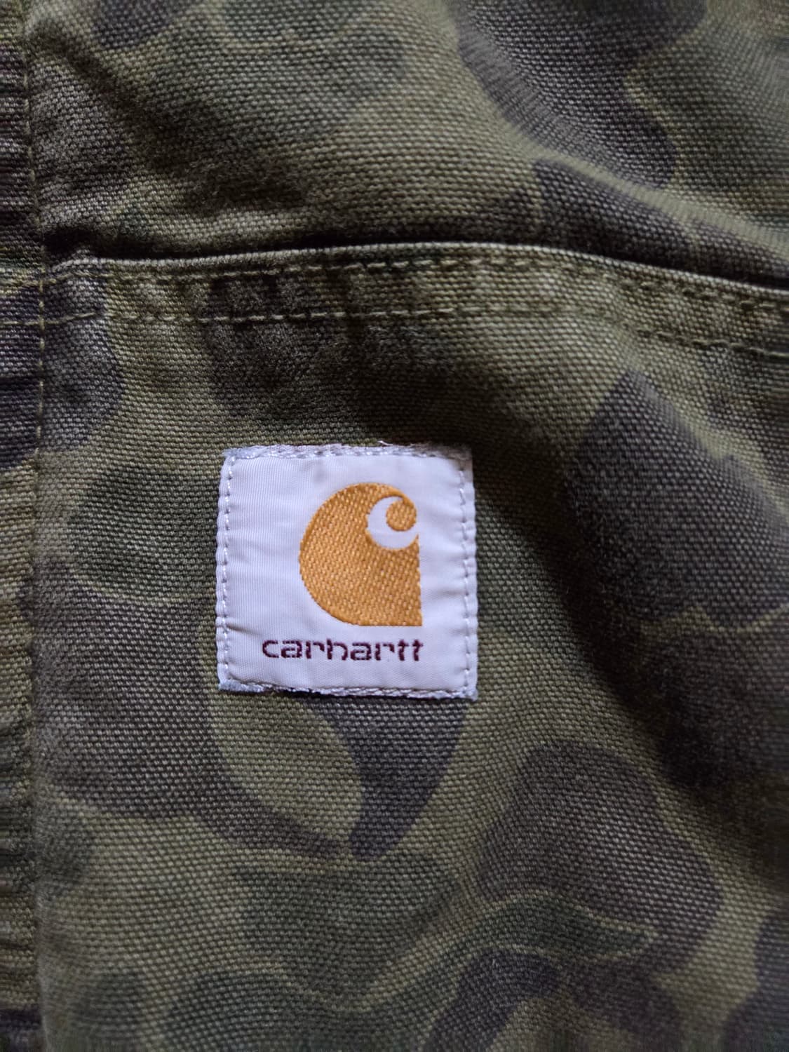 새상품 칼하트 덕카모 자켓 그린 상품이미지3