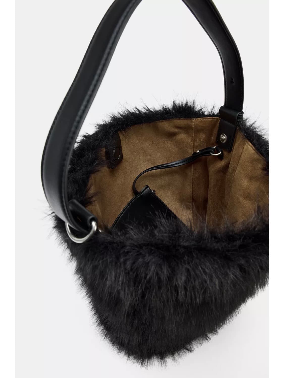 페이크 퍼 버킷백 상품이미지5