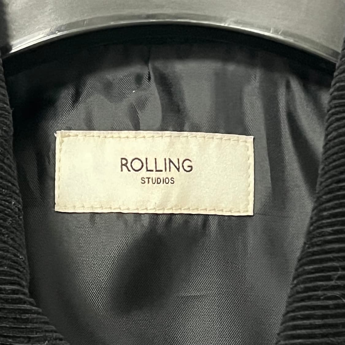 M 롤링스튜디오 골덴 블랙 스타디움자켓 상품이미지3