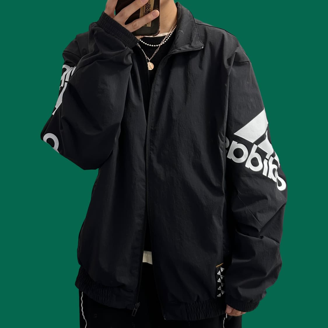 아디다스 스펠아웃 우븐 바람막이 자켓 상품이미지7