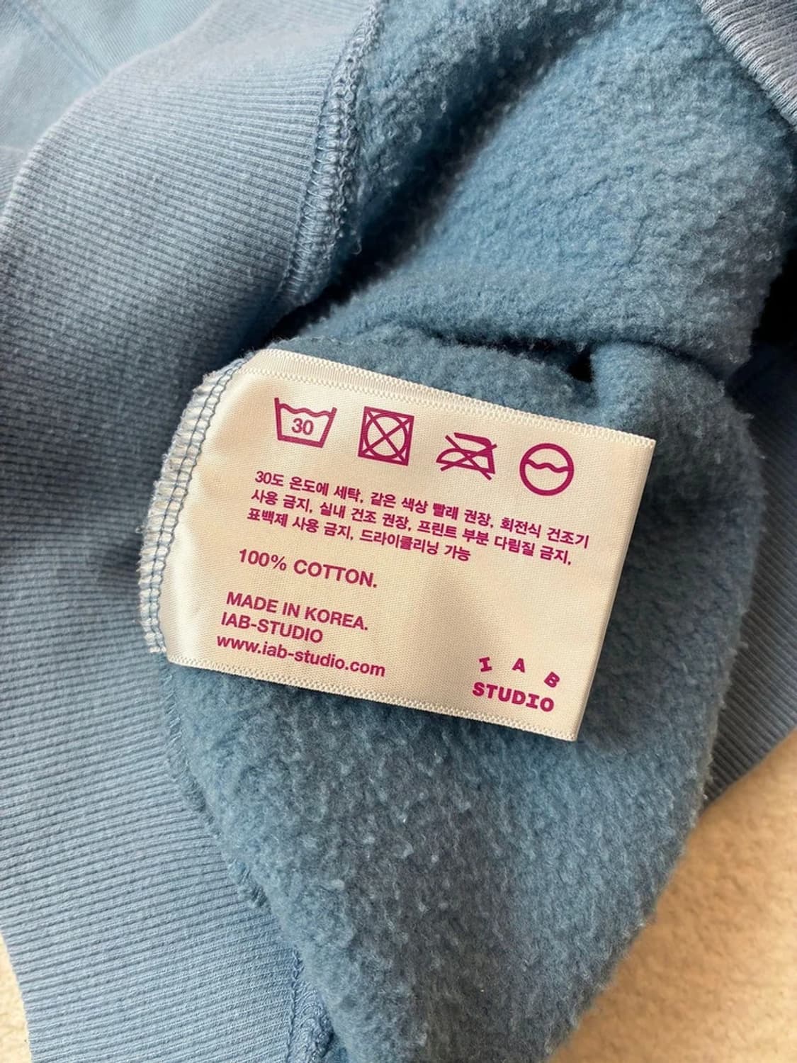 아이앱스튜디오 시그니처 스웻 크루넥 맨투맨 PN6219 상품이미지10