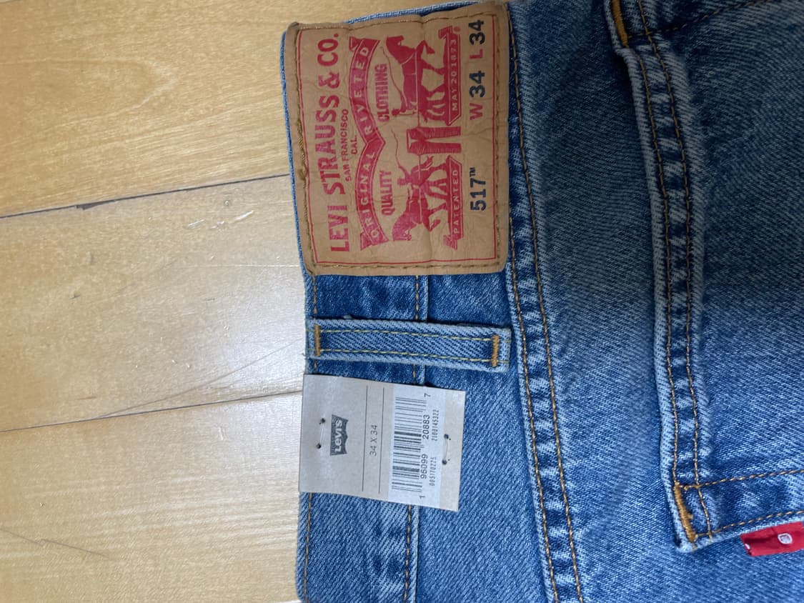 리바이스 517 라이징선 34/34 새상품 상품이미지3