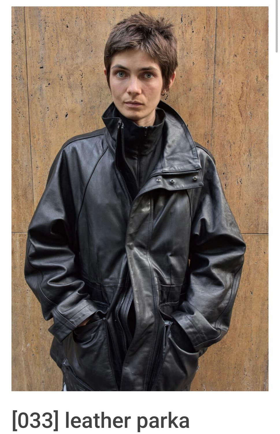 [3]머듈 레더 파카 mudule leather parka 상품이미지1