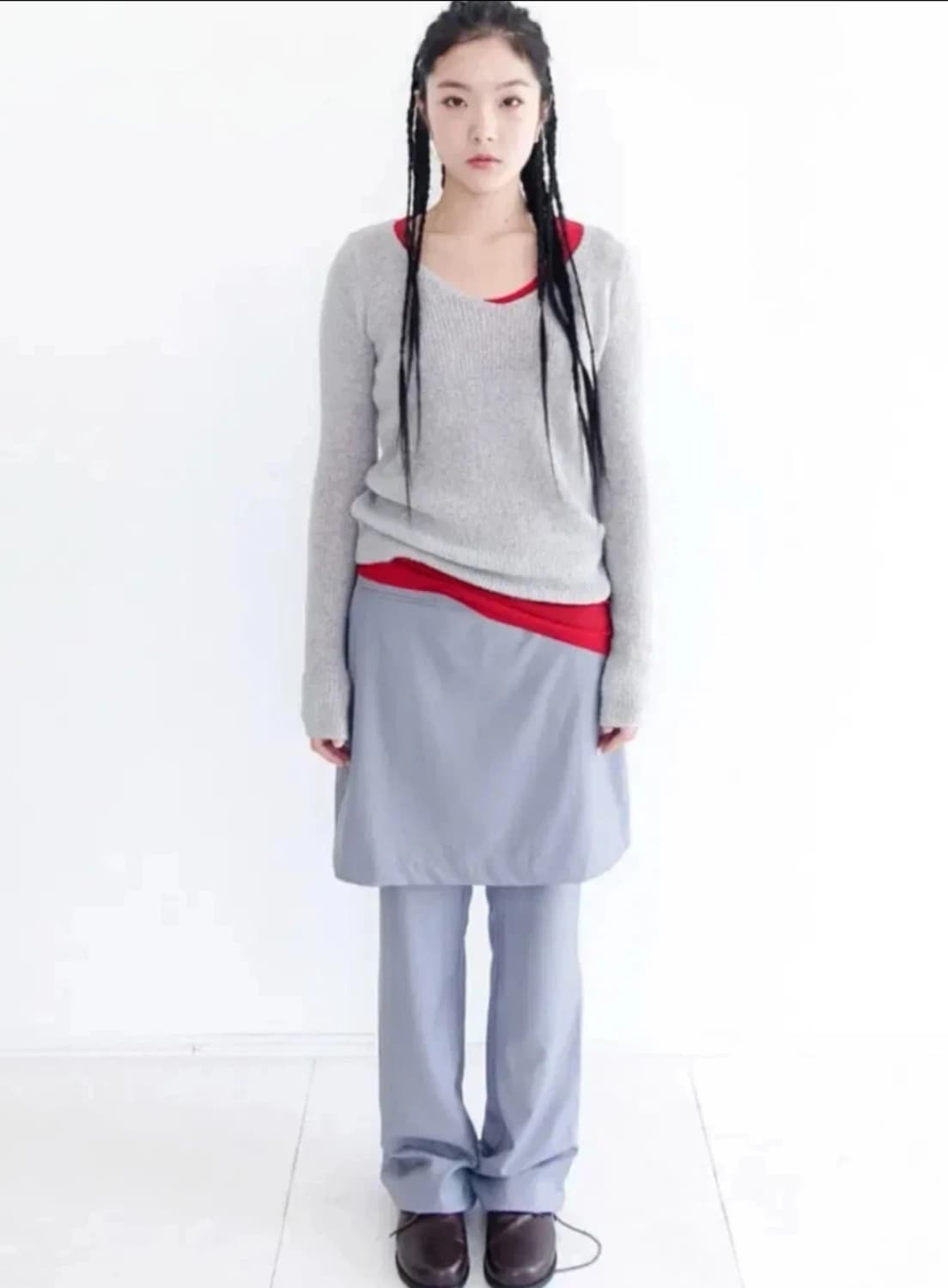 샵페어리 classic layered skirt+pants 상품이미지1