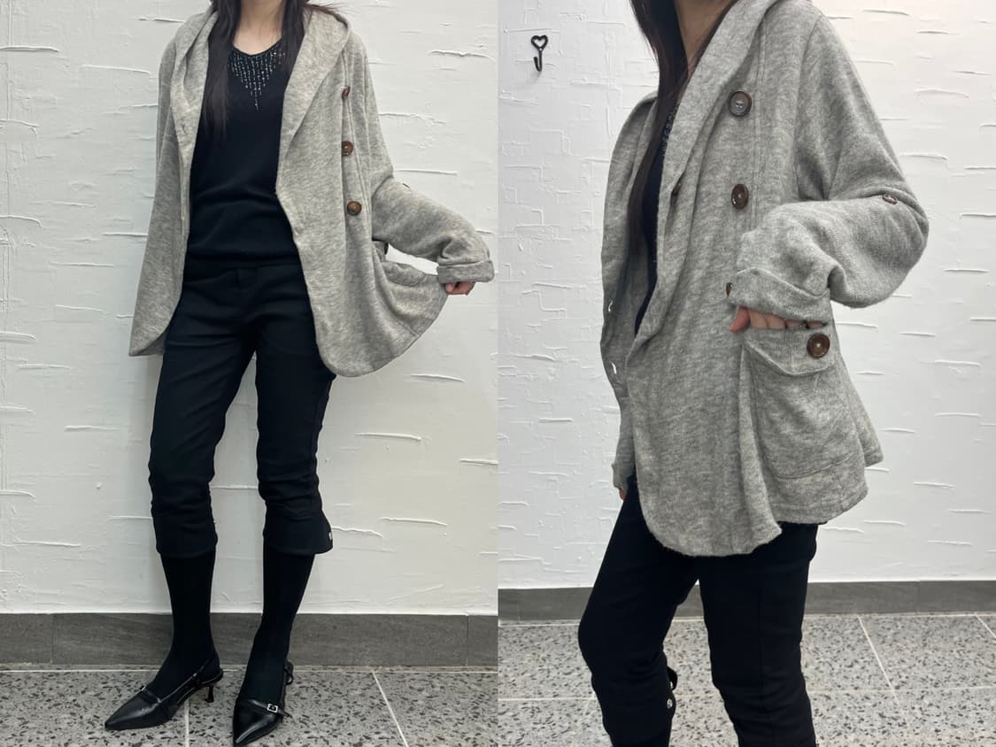 loose hoodie cardigan 상품이미지2