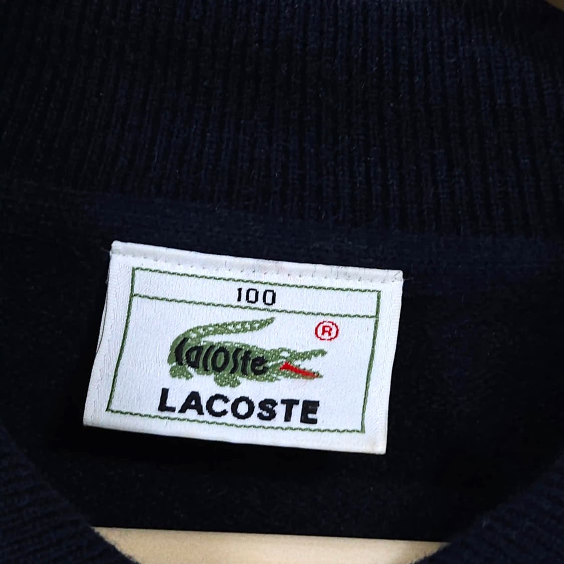 105)LACOSTE 라코스테 카라 니트 네이비 상품이미지3