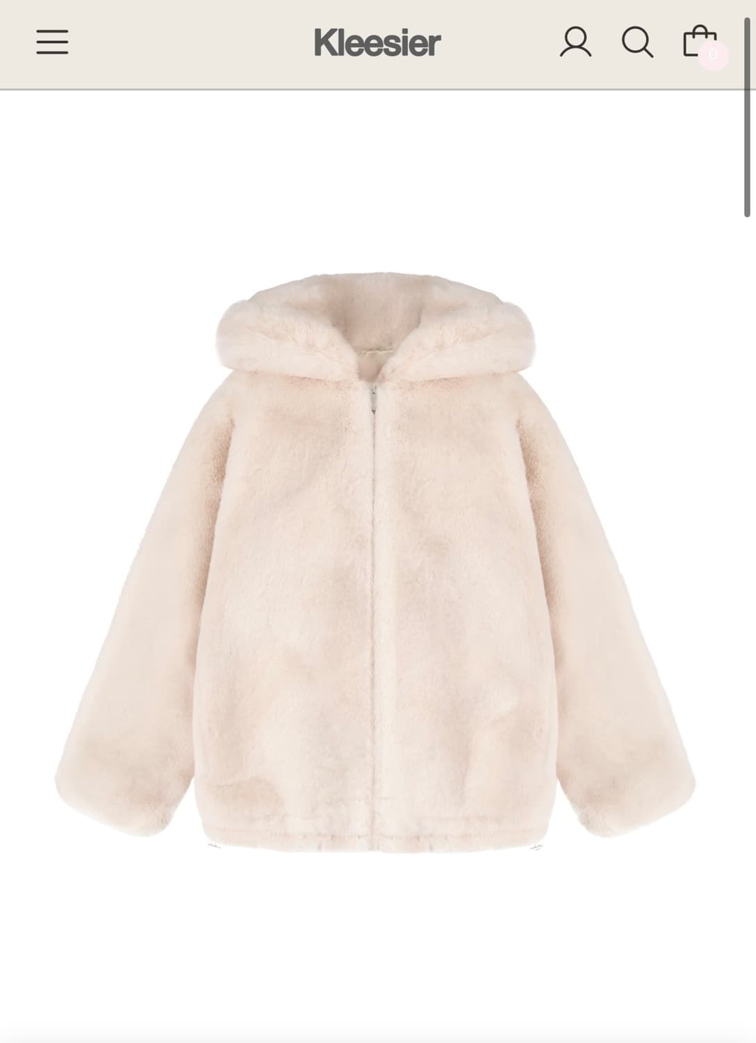 클리시어 피치 푸딩 퍼 자켓 상품이미지5