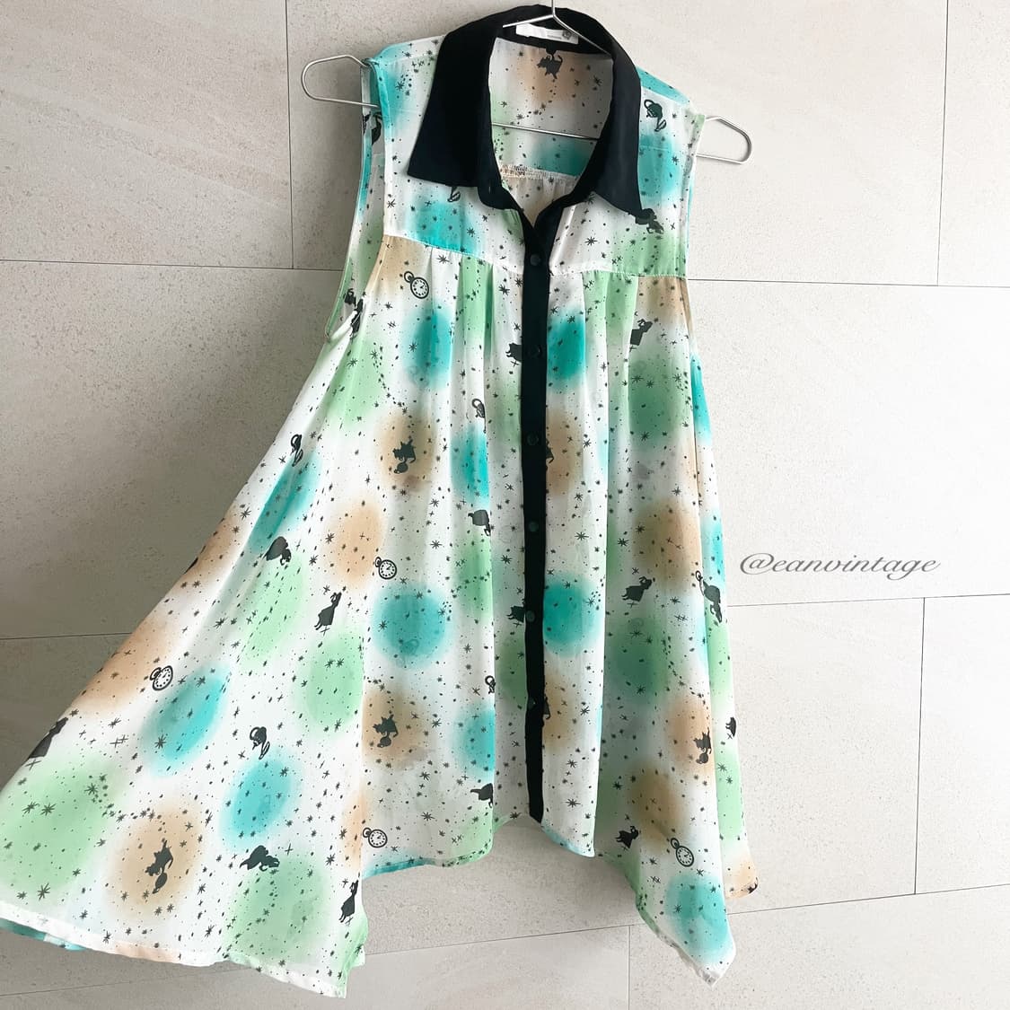 antique pattern color dot sleeveless 상품이미지2