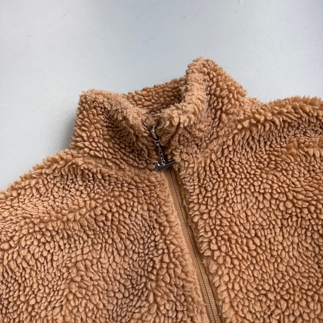 나이키 스우시 빅로고 쉐르파 크롭 플리스 자켓 상품이미지4