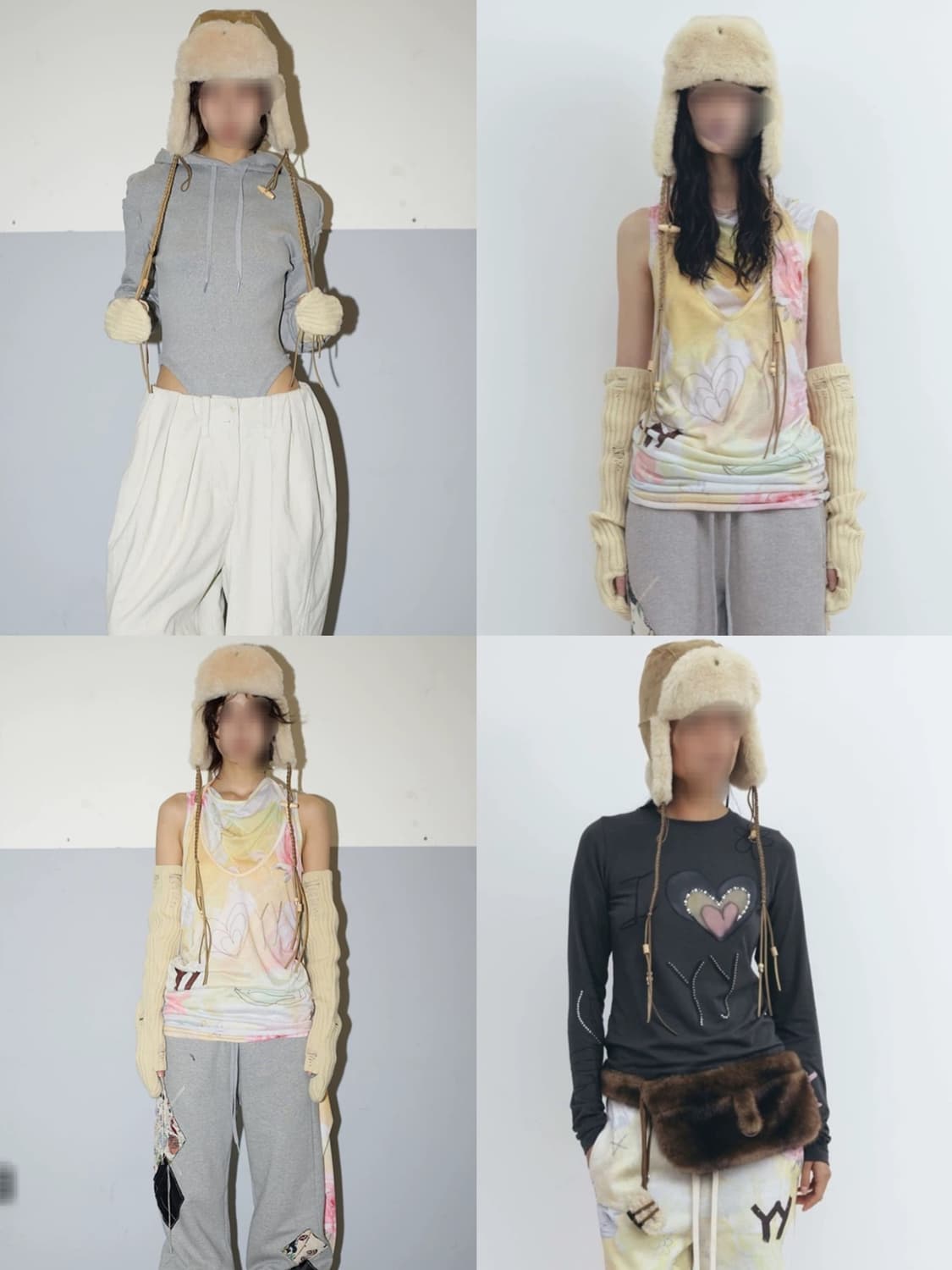 베이지 오픈와이와이 시어링 트래퍼햇 트루퍼햇  상품이미지3