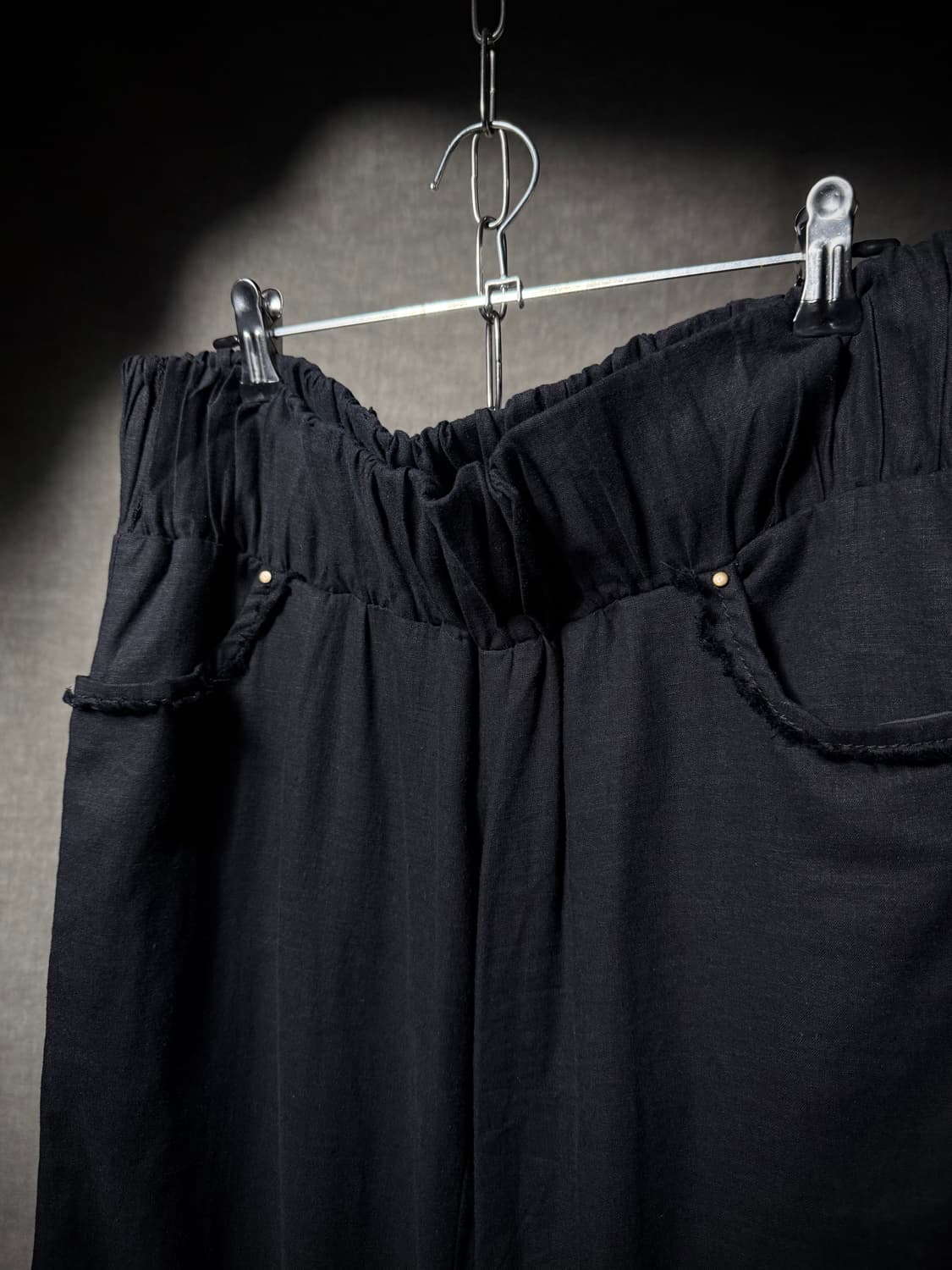 GOA Smocked Waist Linen Bootcut Pants 상품이미지5