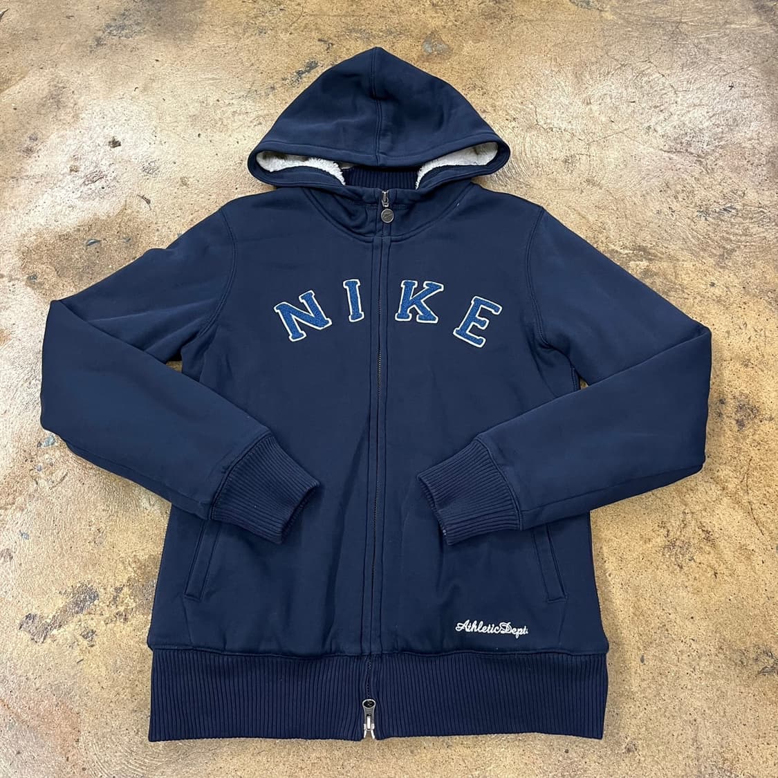 나이키 양털 네이비 후드집업 상품이미지2