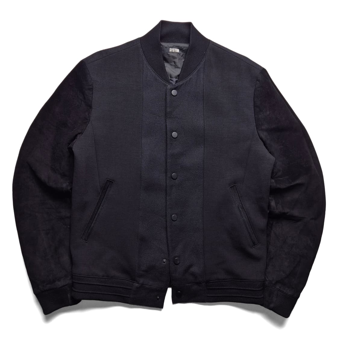 [S] 시스템 레더슬리브 바시티 자켓 상품이미지2