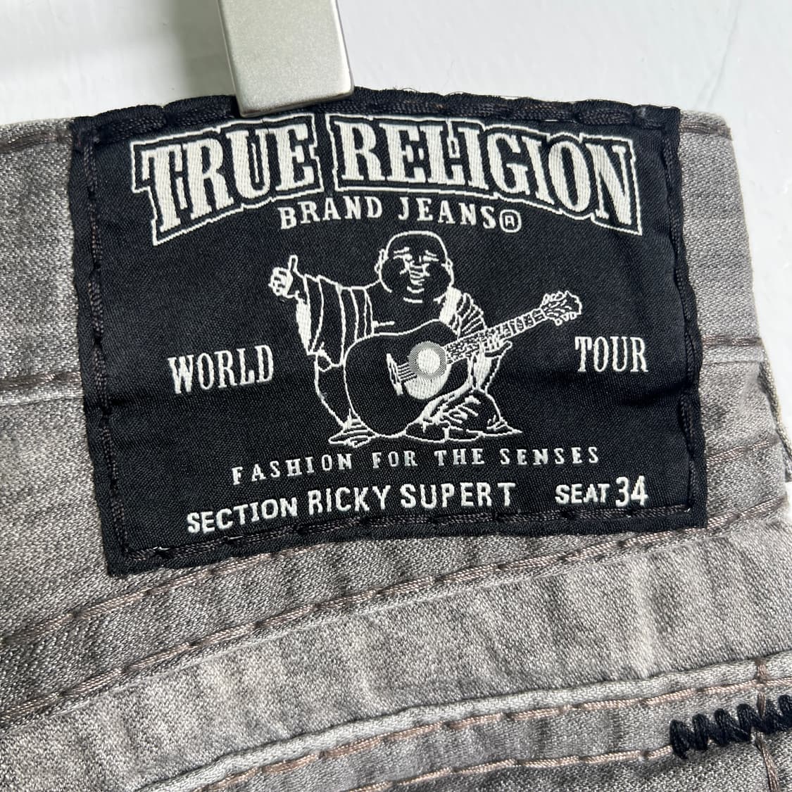 트루릴리전 릭키 그레이 워싱 데님 팬츠 34 상품이미지8