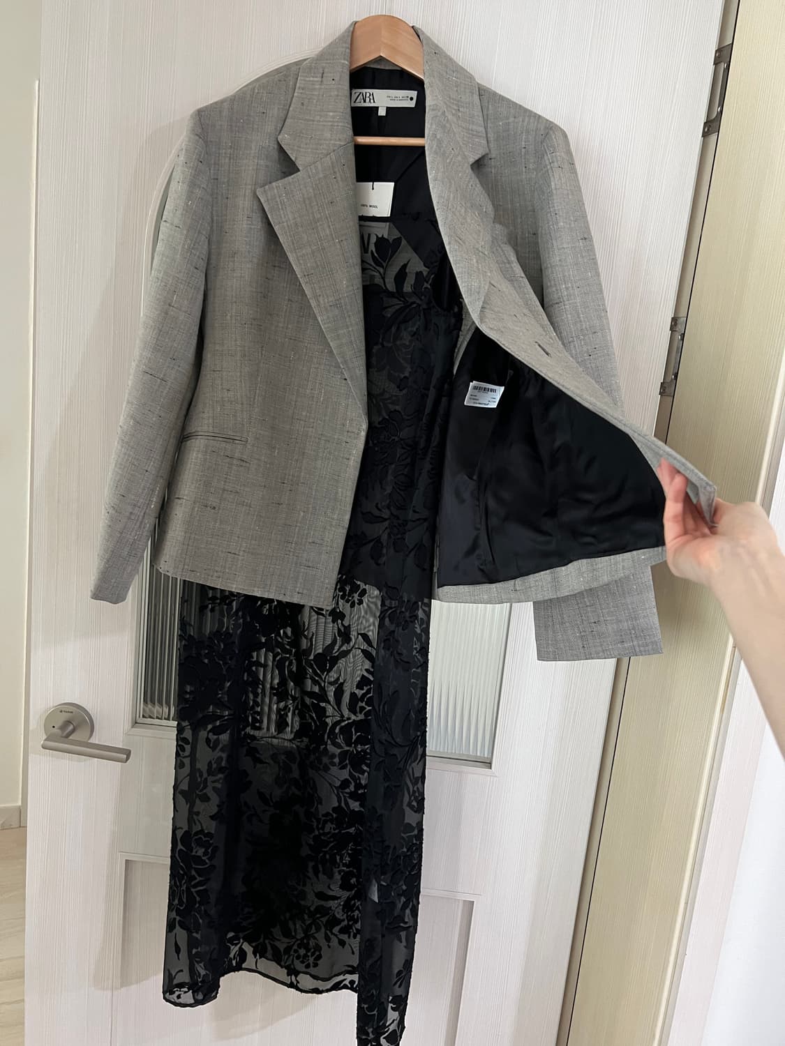 ZARA -wool 100% 더블 자켓 상품이미지4