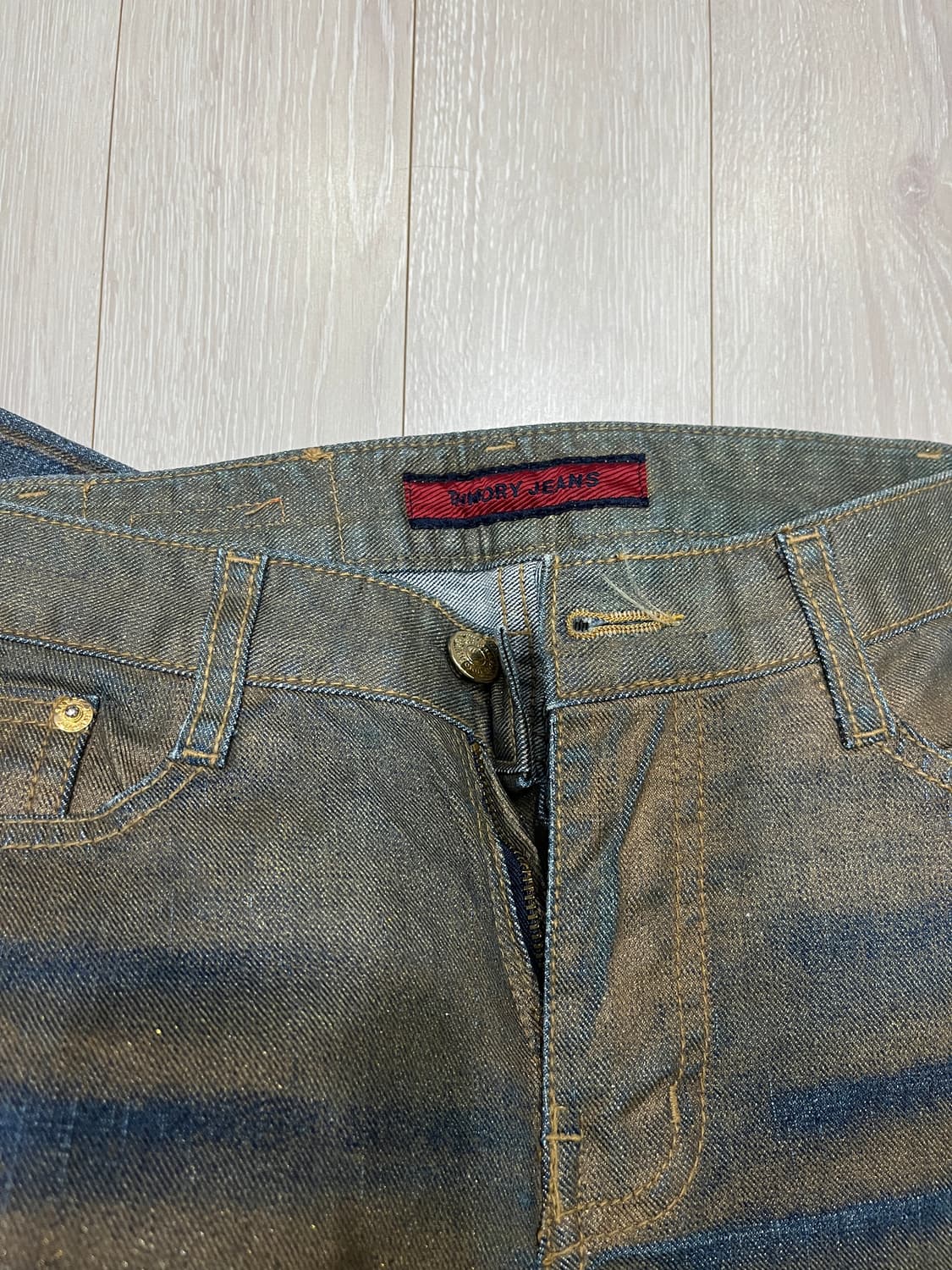 Gold pearl bootcut jeans 상품이미지2